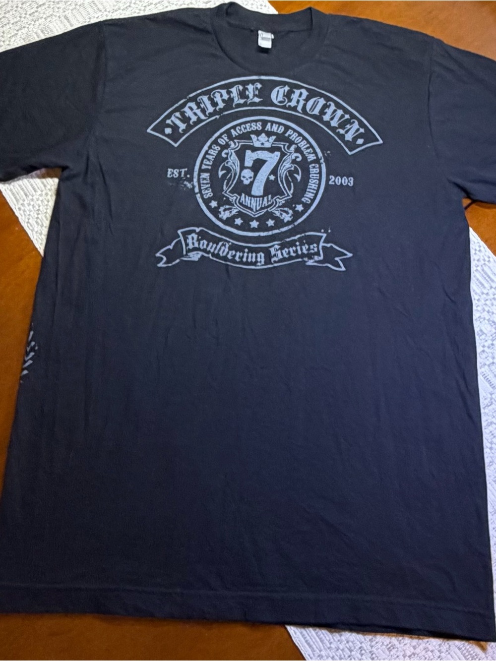 Men’s American Apparel Triple Crown Black T-Shirt